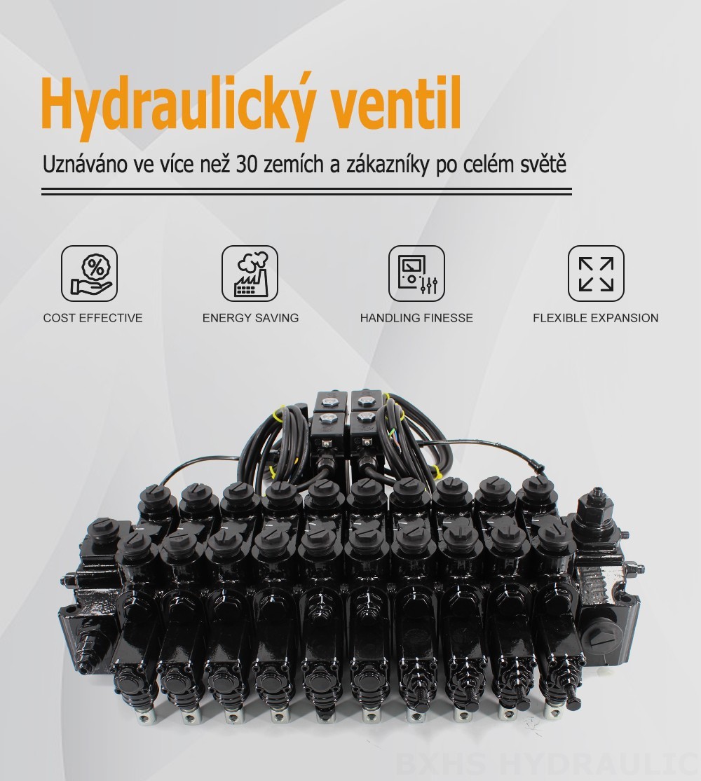 DCV150-10-NPT Ruční a elektrohydraulické Šoupátko 10 Sekční směrový ventil